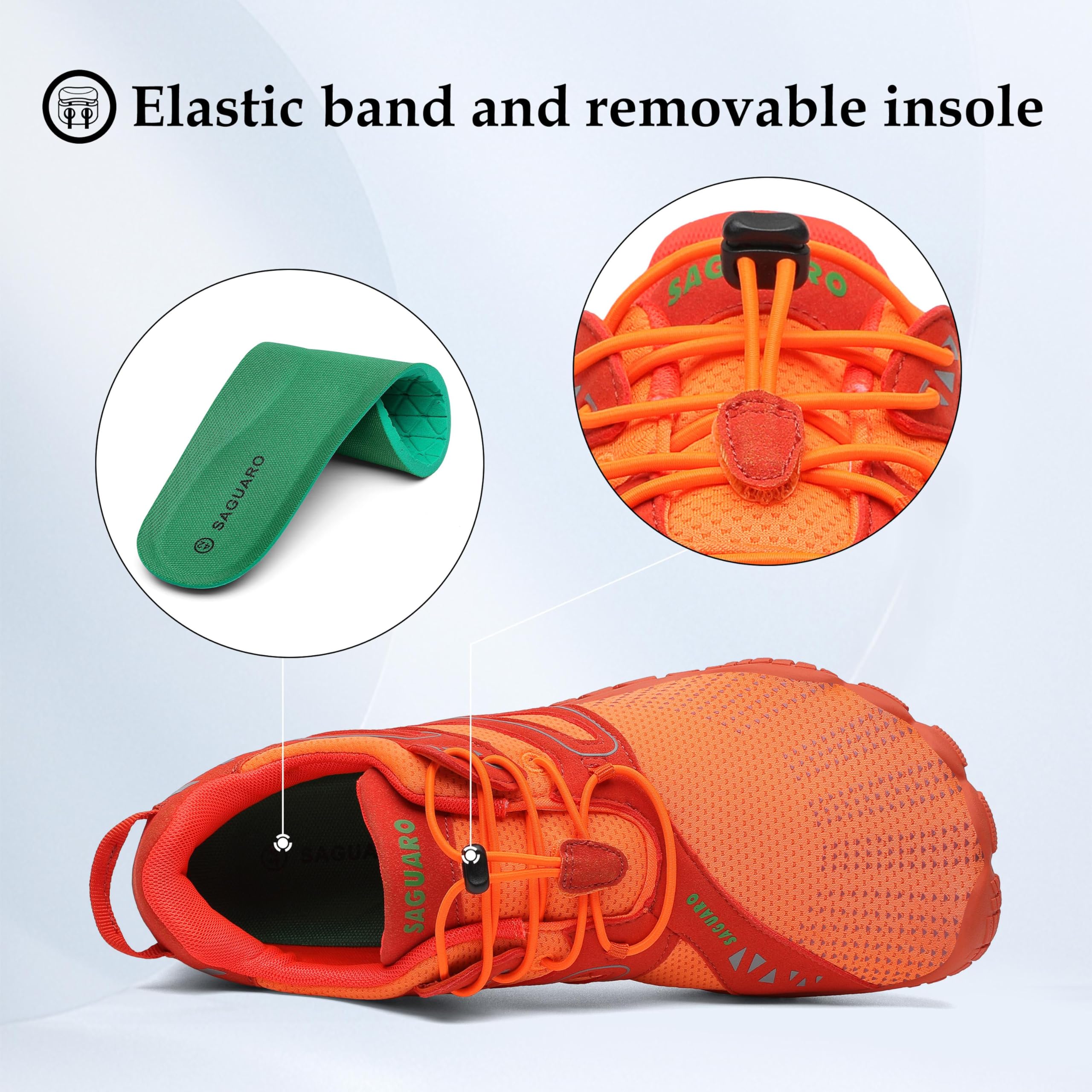 SAGUARO Scarpe Barefoot Minimaliste Uomo Scarpe da Trail Trekking Scarpette da Scoglio