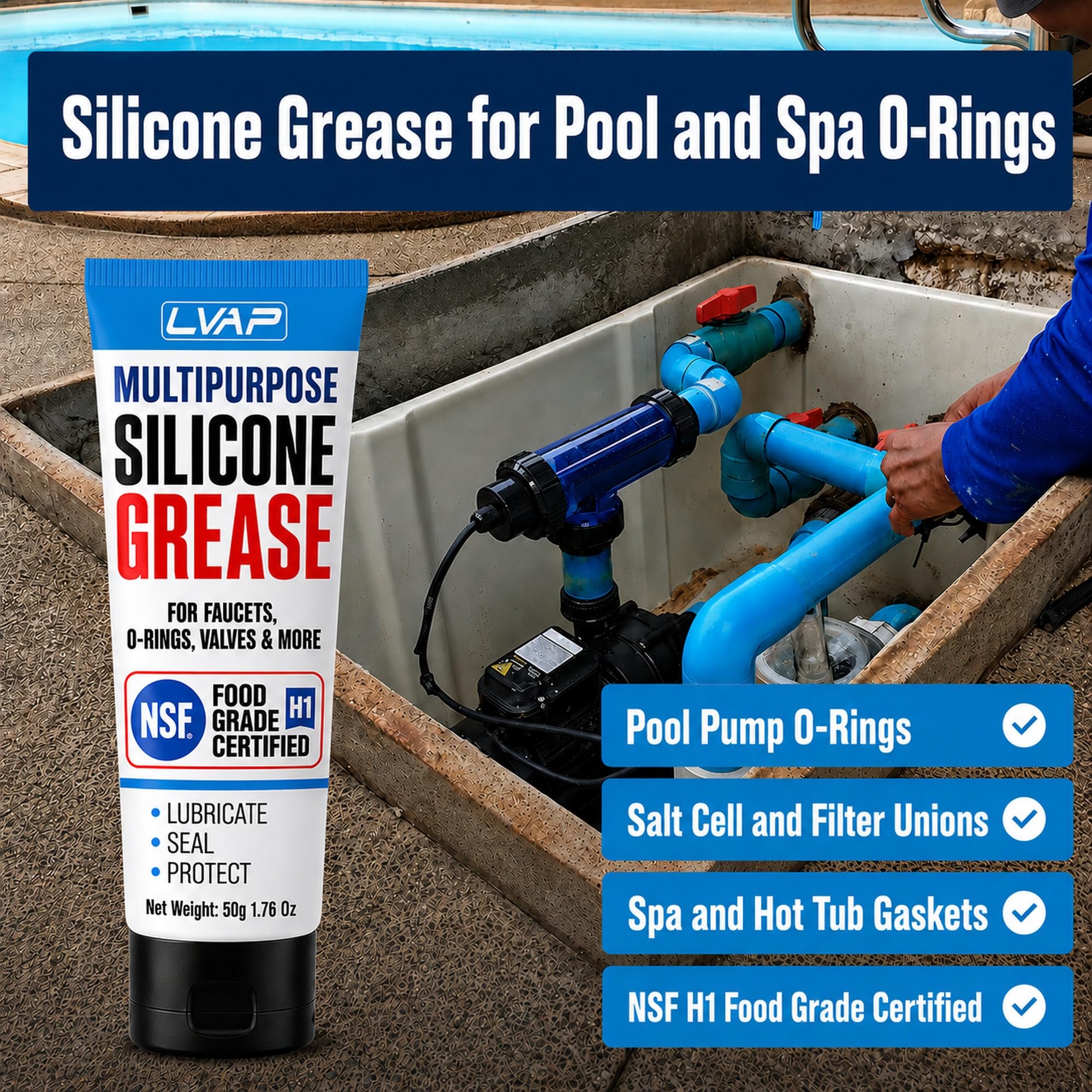 Food Grade Silicone Grease - NSF H1 Lubricant -3 Food Grade Silicone Grease - NSF H1 Lubricant -3
