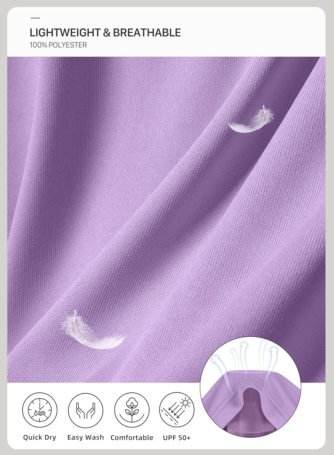 G Gradual Womens Golf Shirt Sleeveless Zip Up Polo Shirts for Women Collared Lightweight Tennis Athletic Tank Top - Image 6