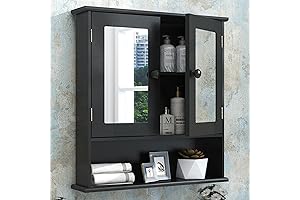 TaoHFE Black Bathroom Medicine Cabinet for Maximum Organization
