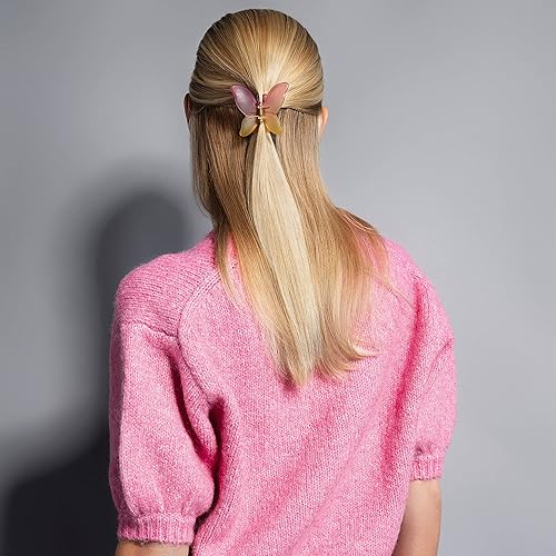 Miniatura 2 de The Hair Edit Clip de papillon helado, clip de mariposa ombré con un acabado esmerilado suave