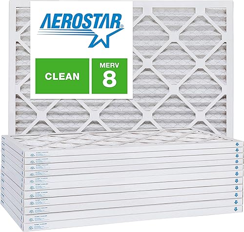 Aerostar MERV 8 - Filtro de aire plisado de 12 x 36 x 1 pulgadas, 11 7/8 x 35 7/8 x 3/4 pulgadas, caja de 6