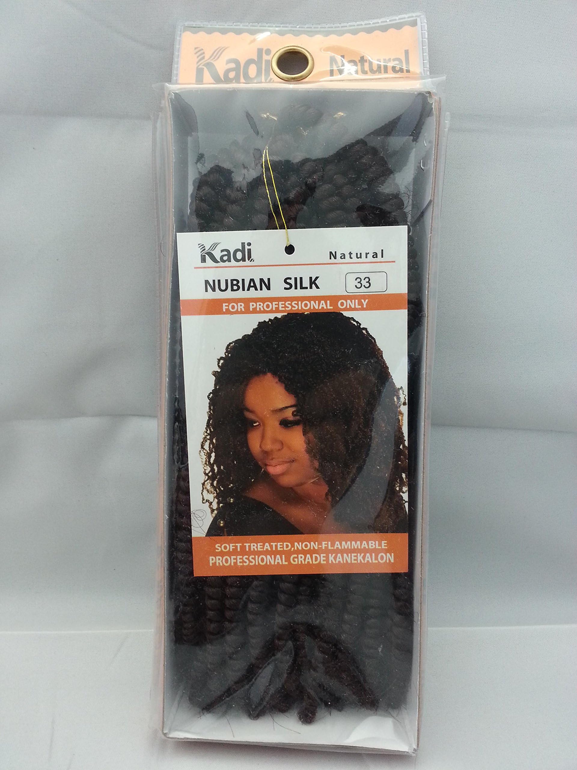 Braiding Style, Hair Extension, Professional Grade Kanekalon (Nubian Silk, 33 - Dark Auburn)