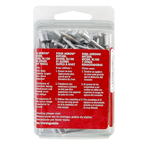 Miniatura 4 de Arrow Fastener RSA316IP Remaches cortos de aluminio de 316 pulgadas, paquete de 50