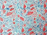 Vista 4 de Tela 100% algodón puro bloque de mano impreso ancho - 44 pulgadas tela 11 (tamaño - 1 yarda)