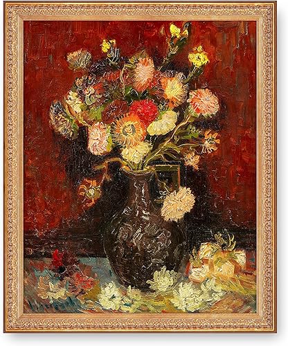 Miniatura 190 de A&T ARTWORK The Starry Night de Vincent Van Gogh. Tamaño del marco: 36 x 30 pulgadas, tamaño de la imagen: 30 x 24 pulgadas, reproducciones clásicas