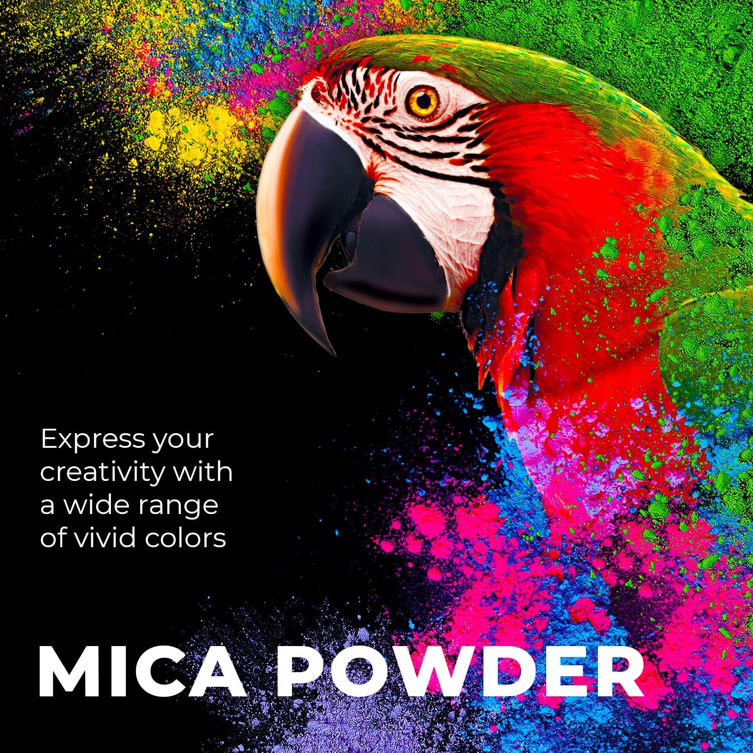 Mica Powder for Epoxy Resin, Soap Making, Lip Gloss – Pigment Powder for Nails – Epoxy Resin Color Pigment – Soap Making Dye – Mica Pigment Powder 24 Jars Colors Set