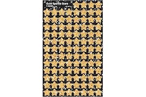 TREND enterprises, Inc. Gold Sparkle Stars superShapes Stickers