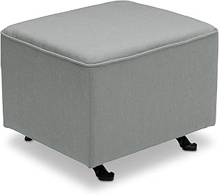 blue glider and ottoman