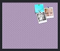 Vista 58 de PinPix Tablero de anuncios de corcho de 20 x 14 pulgadas. Este tablero decorativo enmarcado viene con diseño de círculos B W y un marco negro