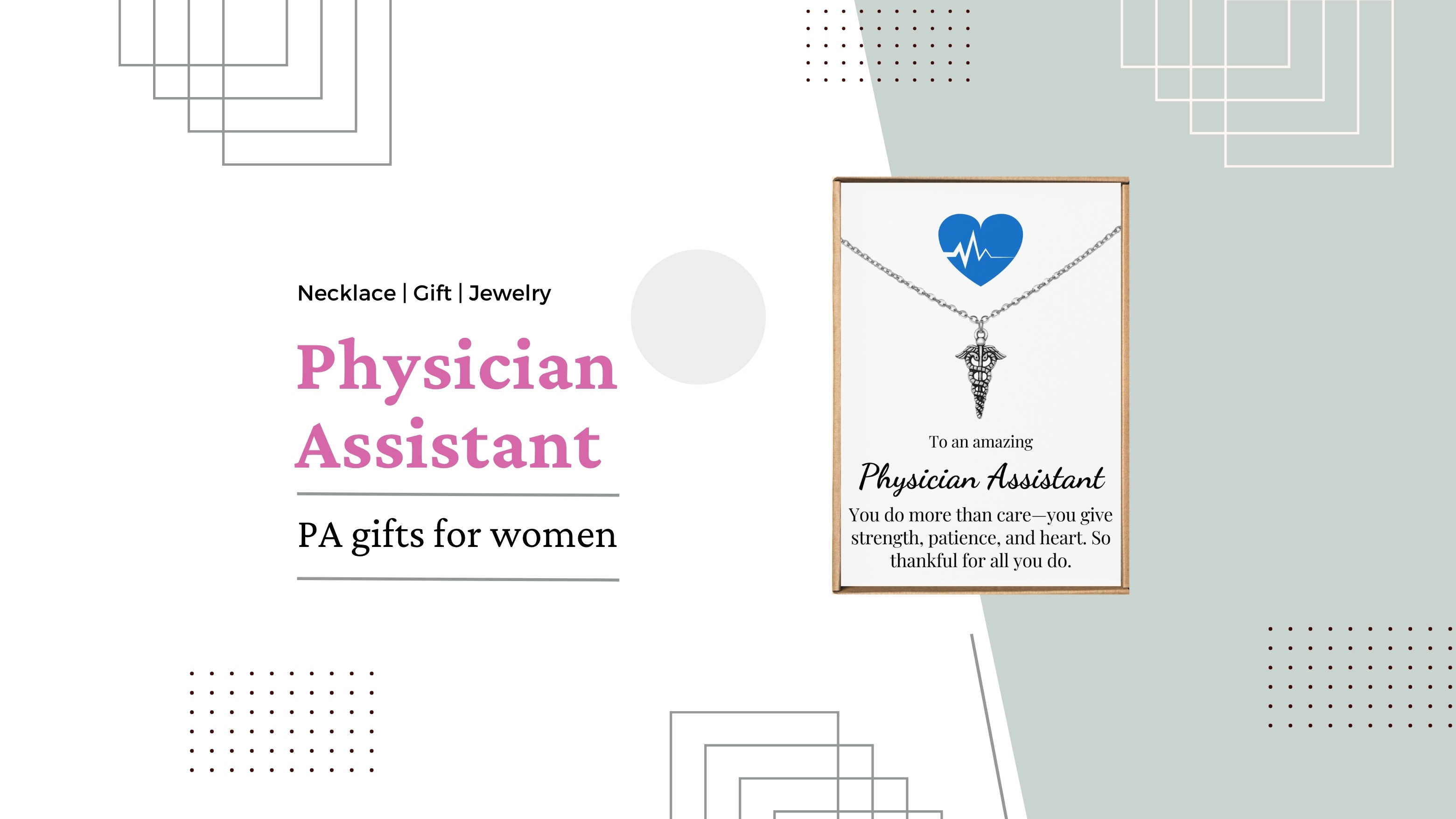 Physician assistant gifts for pa week, Pa week gift, Med student white coat ceremony gift, Physician assistant week gifts, Medical school graduation necklace for women, Medical student