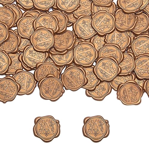 Miniatura 1 de Wax Seal Stickers Self Adhesive Gold Sealing Stickers for Letter Seal Wax Stamp,Wedding Invitations, Packaging Decoration,Christmas Gift Ideas (25,
