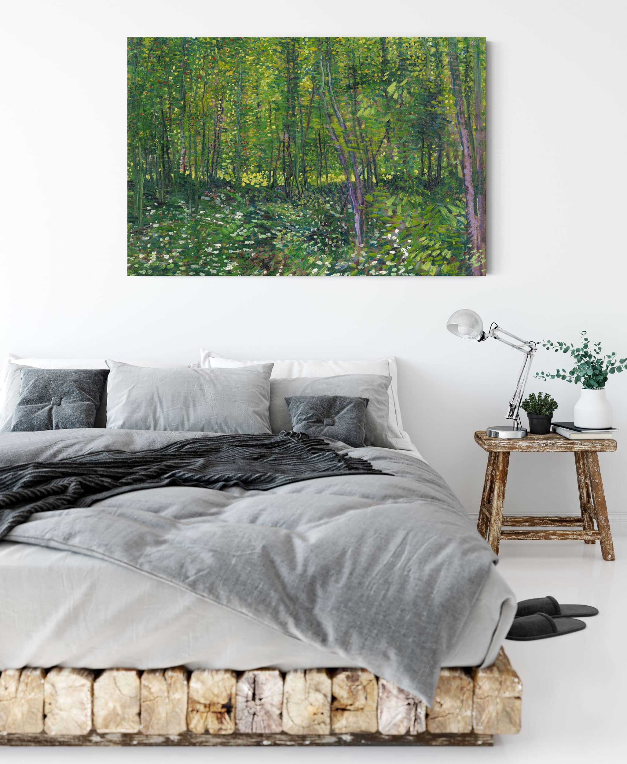 Leinwandbild Vincent Van Gogh 'Die Ernte' – 120x80 Cm, Fertig Auf Keilrahmen Gespannt, Made In Germany