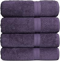 Vista 37 de Chakir Turkish Linens - Toallas turcas de 100% algodón, suaves y absorbentes (4 paños, color gris)