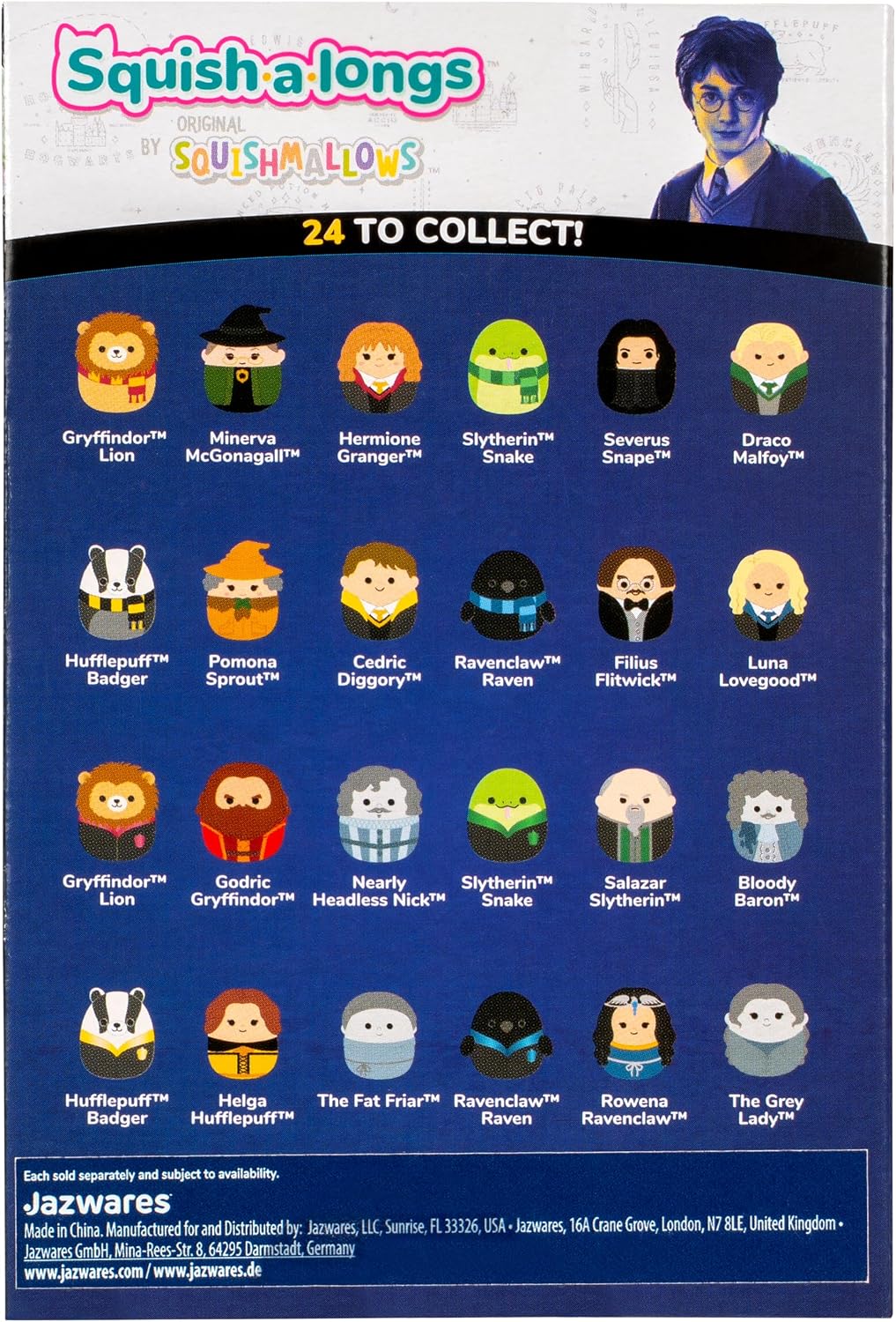 Squish-a-longs “Harry Potter” Clip-a-Longs Mini-Squish Hufflepuff Multipack