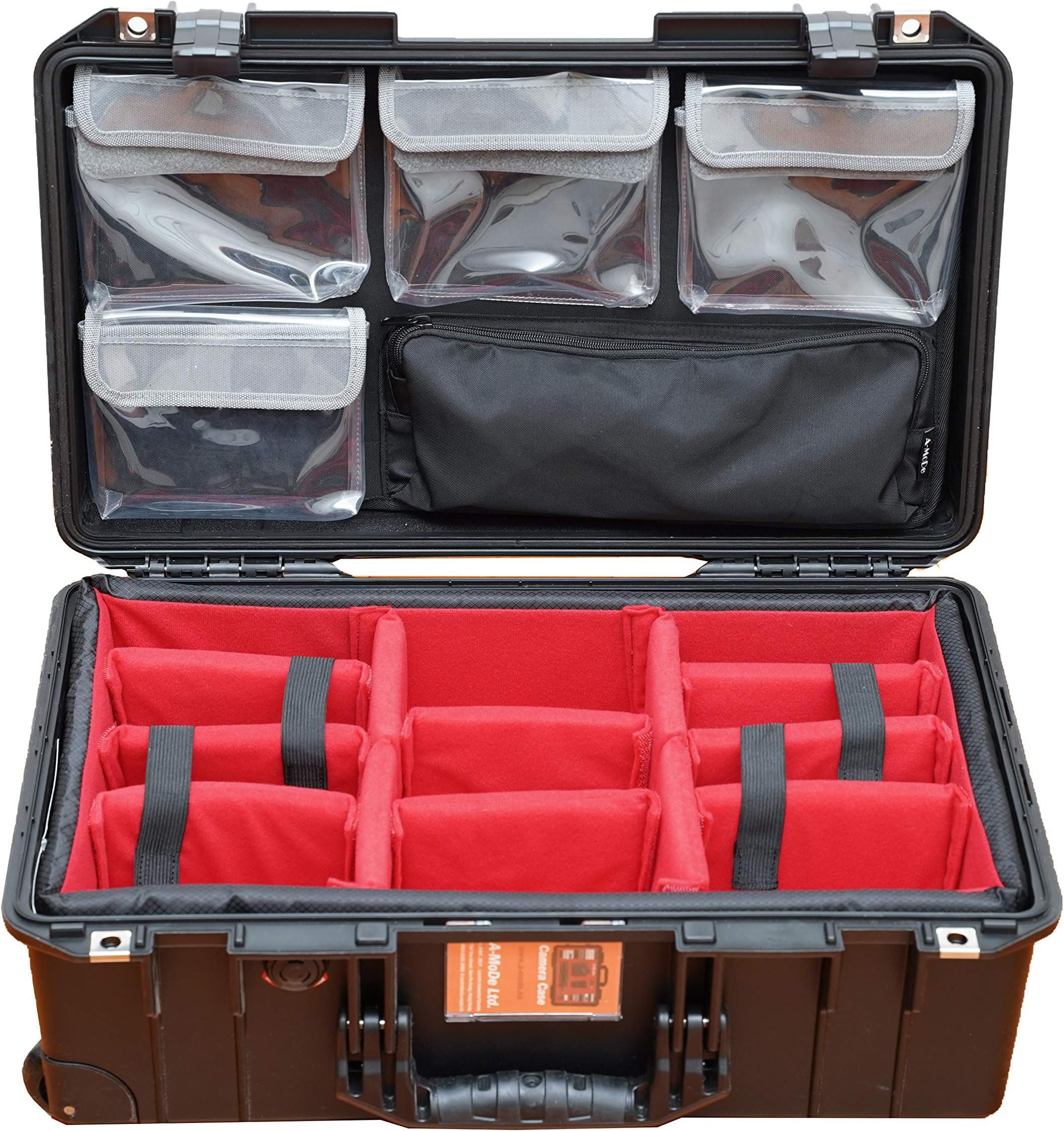 IN1535 Padded Dividers + 5 Packet Lid Organizer Fits Peli 1535 (No Case) 1535SetA