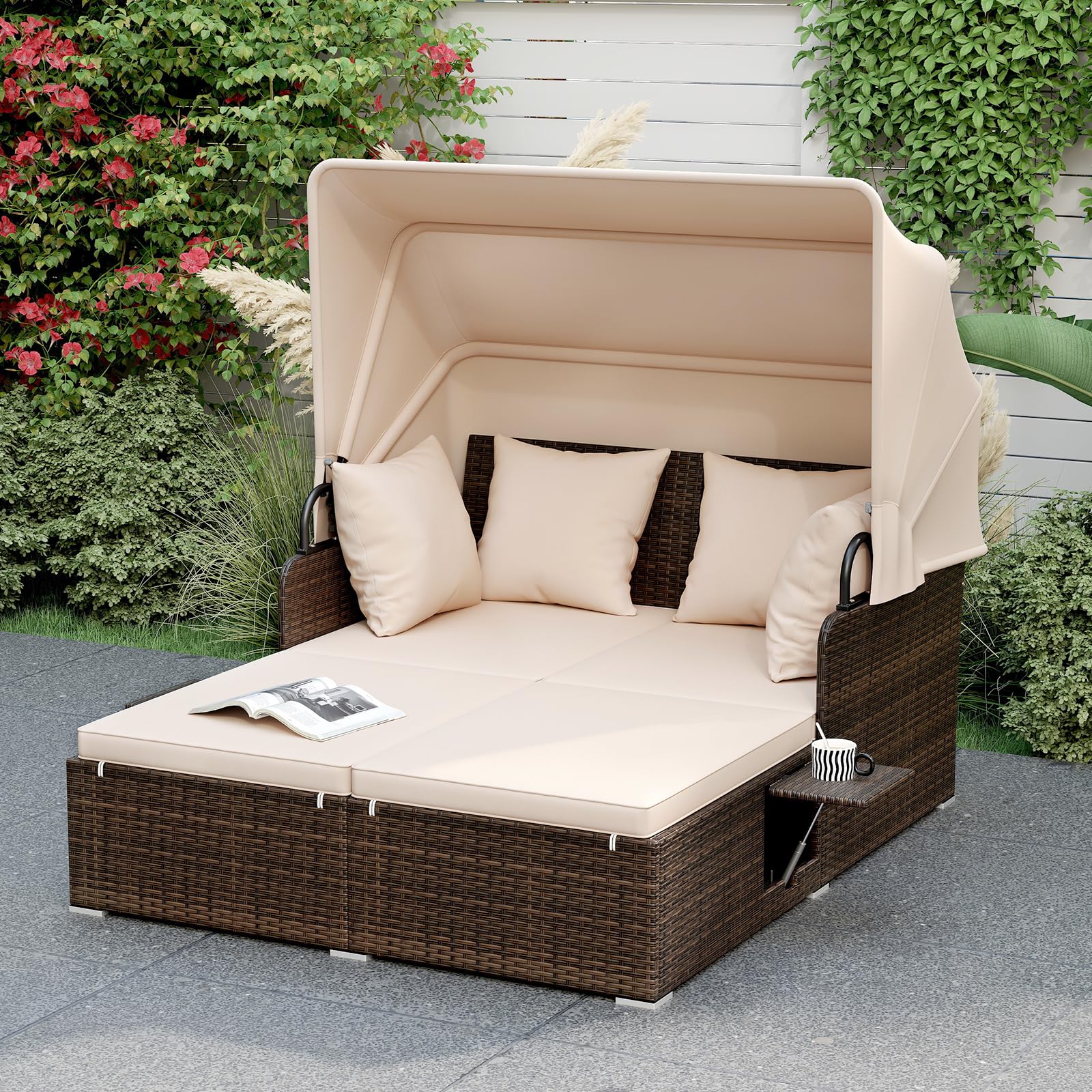 RELAX4LIFE Canopy Daybed
