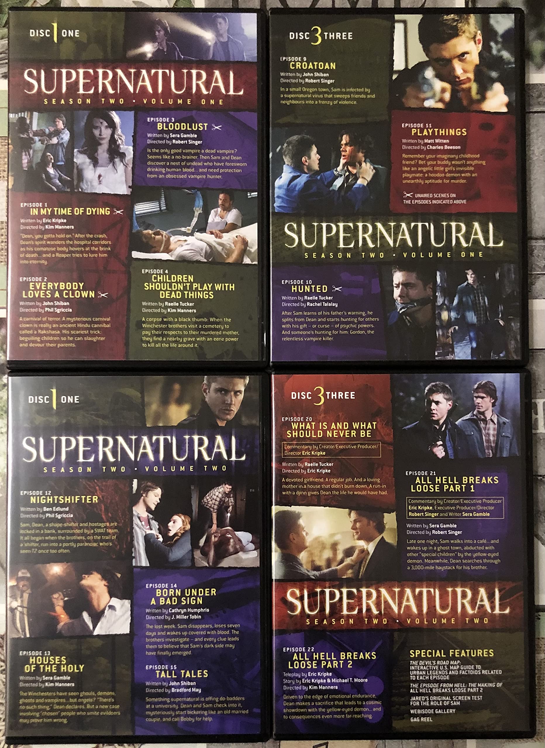 Supernatural Season 1-2-4-5-6-9 COMPLETE DVD ENGLISH