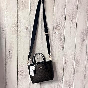美品 COACH トートバッグ キャンバス ブラック ソーホー ミニシグネチャー 美品 COACH トートバッグ キャンバス ブラック ソーホー ミニ