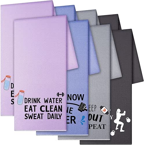 Peryiter 8 Pack Funny Workout Gym Cooling Towel Fitness Gifts