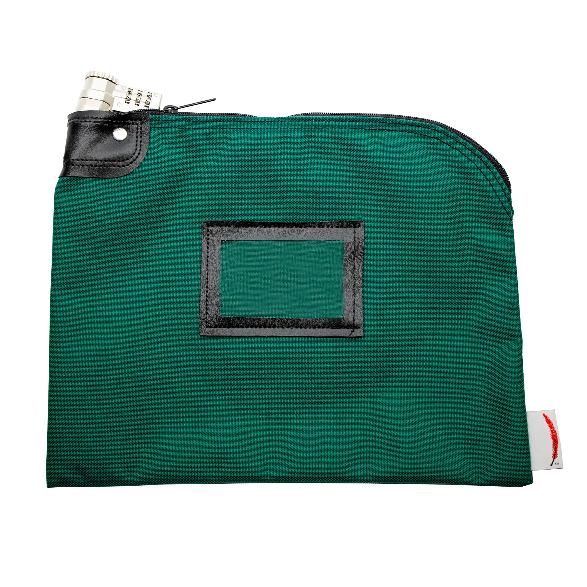 Cardinal bag supplies Bank Bag with Zipper, 9 x 12 Inch Money Bag with Combination Lock, Multipurpose Water Repellent Bank Bag,1000 Denier Nylon Puncture Resistant, Teal