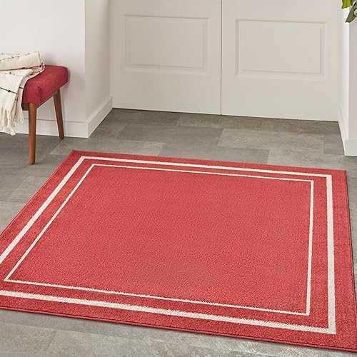 Vista 31 de Nourison Home Essentials - Alfombra contemporánea de 5 x 7 pies, color marfil/negro