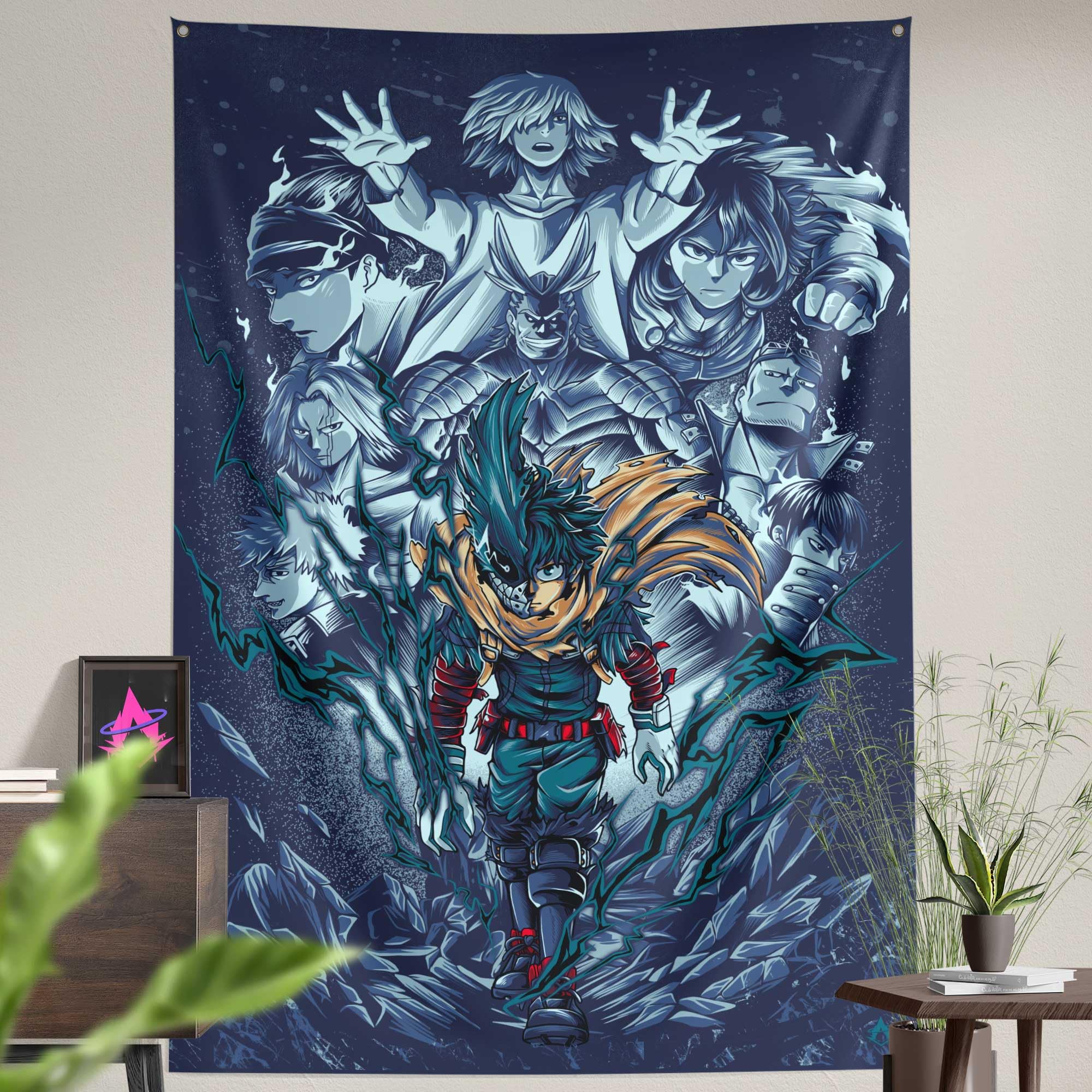 ComicSense.xyz Ninth Wielder Printed Anime Tapestry, Anime Theme