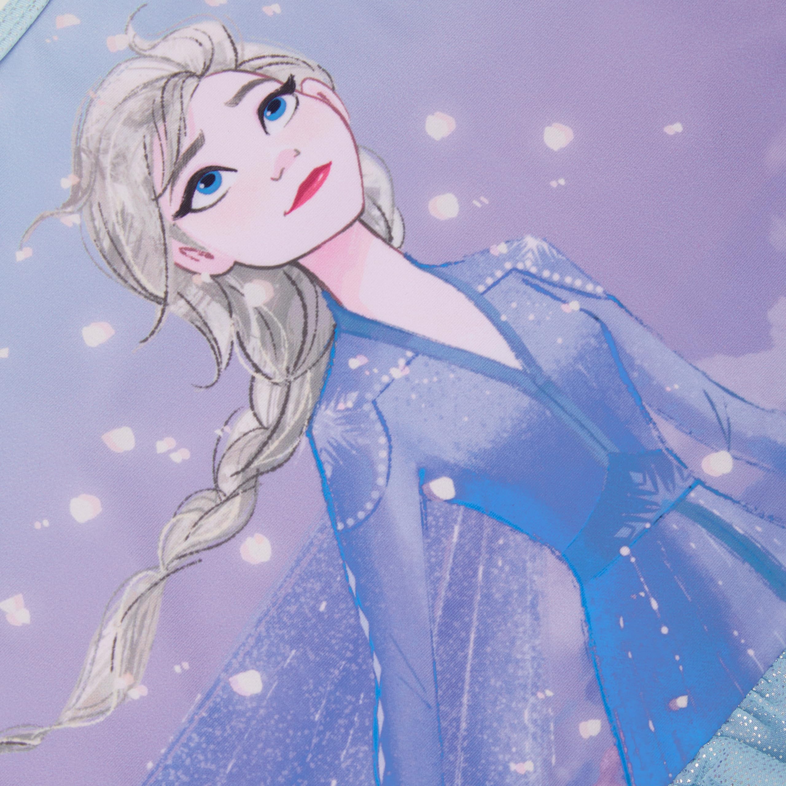 Disney Costume da Bagno Frozen, Costume da Ragazza con Volant Elsa in My Element