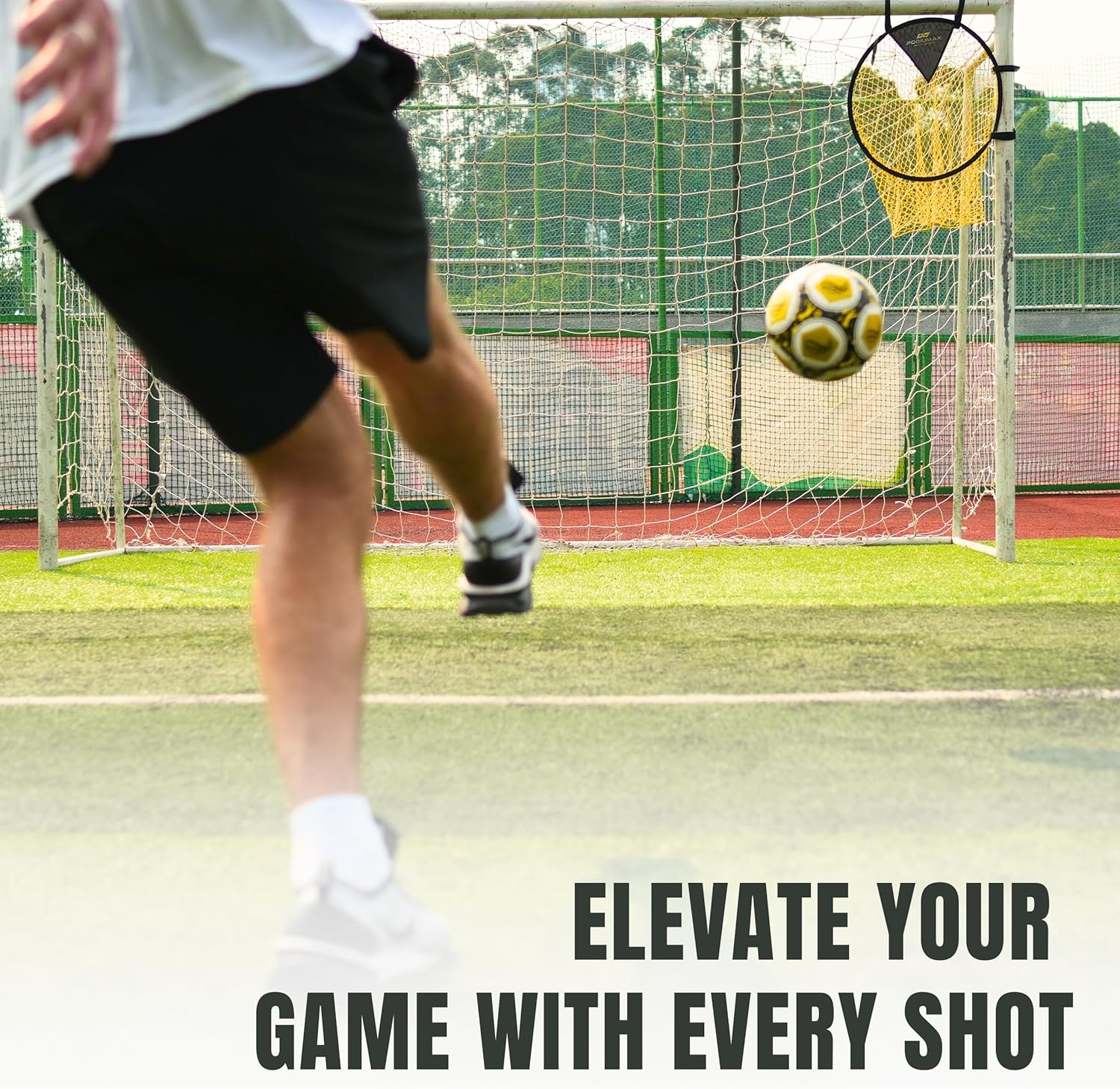 PodiuMax Top Bins Soccer Target Goal, Easy to Attach and Detach to The Goal, Set of 2, for Shooting Accuracy Training