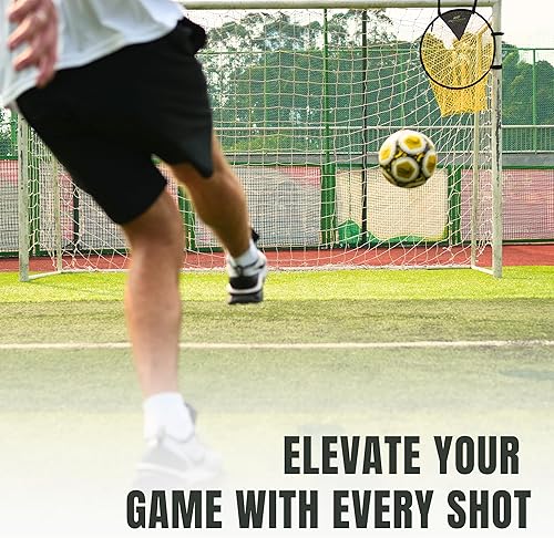 Miniatura 5 de PodiuMax Top Bins - Portería de fútbol, fácil de fijar y desmontar a la portería, juego de 2, para entrenamiento de precisión de disparo