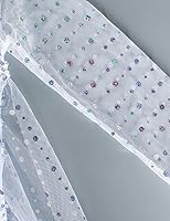 Vista 25 de Disfraz de princesa de lujo con capa larga brillante para fiesta de cumpleaños de niña