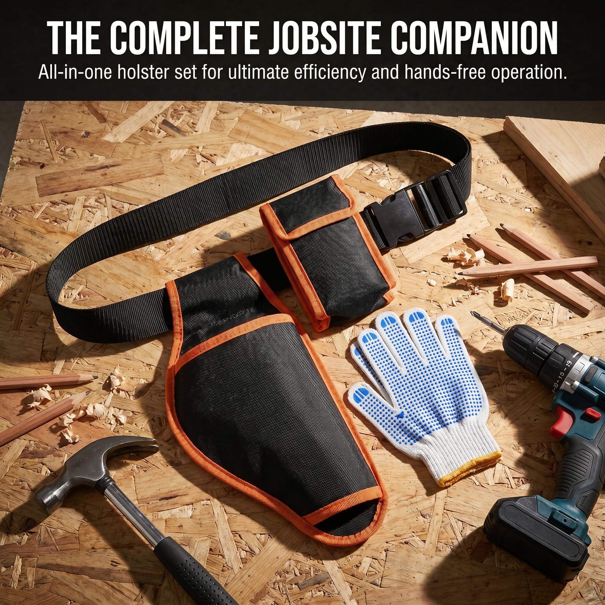 Funda para Tijeras de Podar Electrica Ajustable para Tijeras Eléctricas, Bolsa de Cinturón para Herramientas para Tijeras de Podar, con Guantes, Bolsa de Herramientas de Jardín