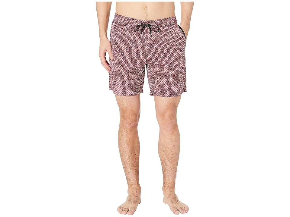 

Mr. Swim Boxes 3D Printed Swim Trunks (Red/Black) Men's Swimwear