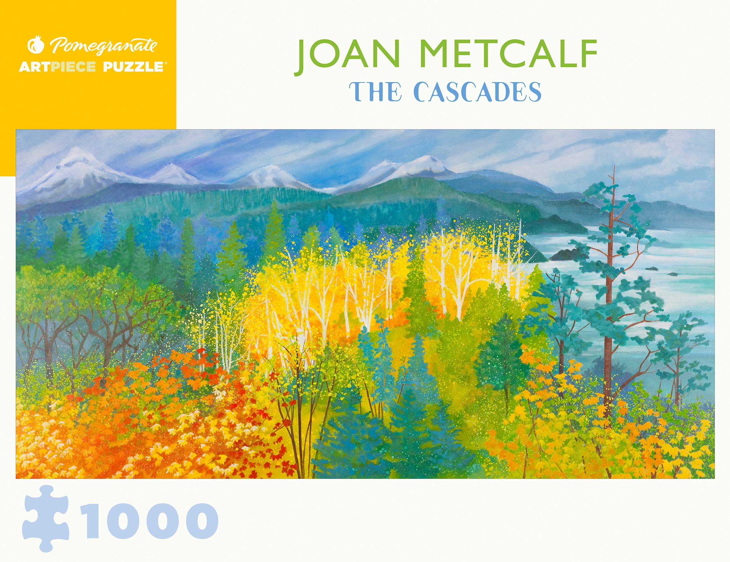 Pomegranate 1000-Piece Jigsaw Puzzle for Adults, Joan Metcalf's The Cascades, Matte Finish, Snug Fit