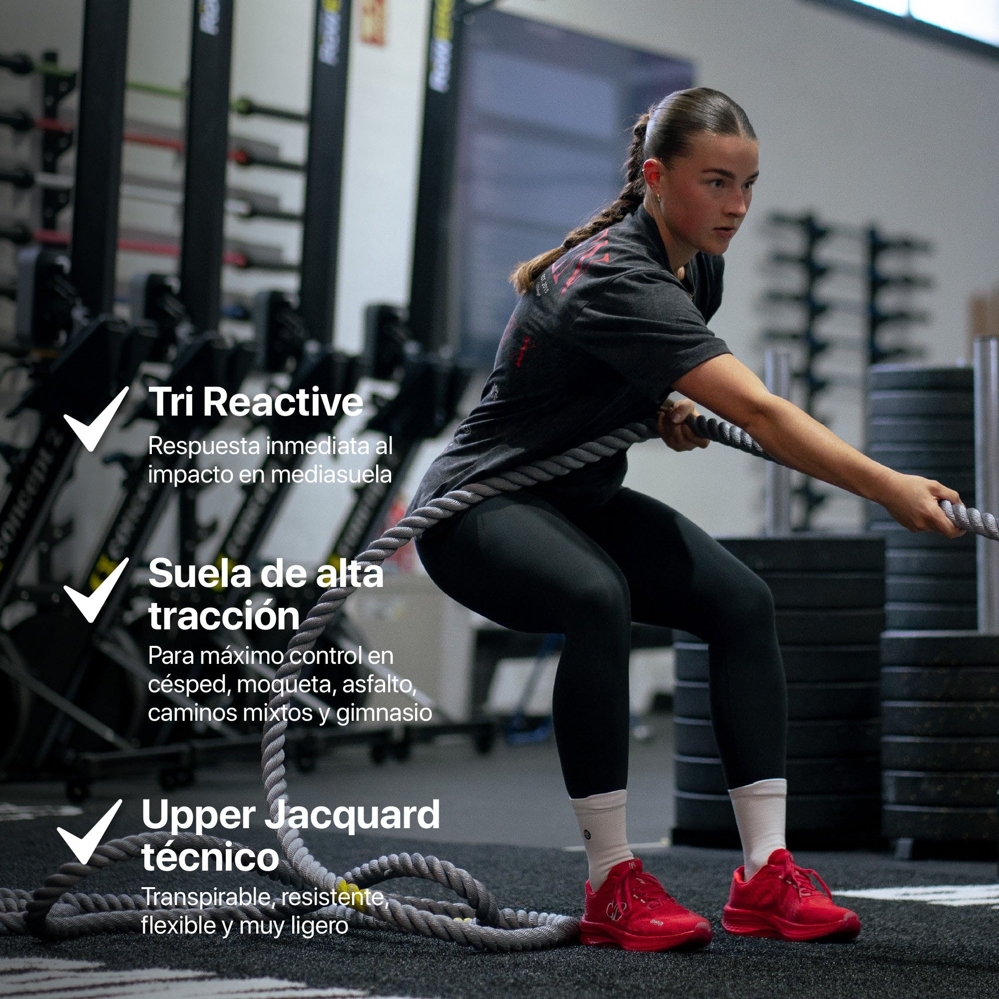 Banbroken | Levito | Zapatillas Deportivas para Entrenamiento Híbrido | HYROX | Cross Training | Transpirables | Ligeros y Resistentes | Tracción y Estabilidad en Todos los Terrenos