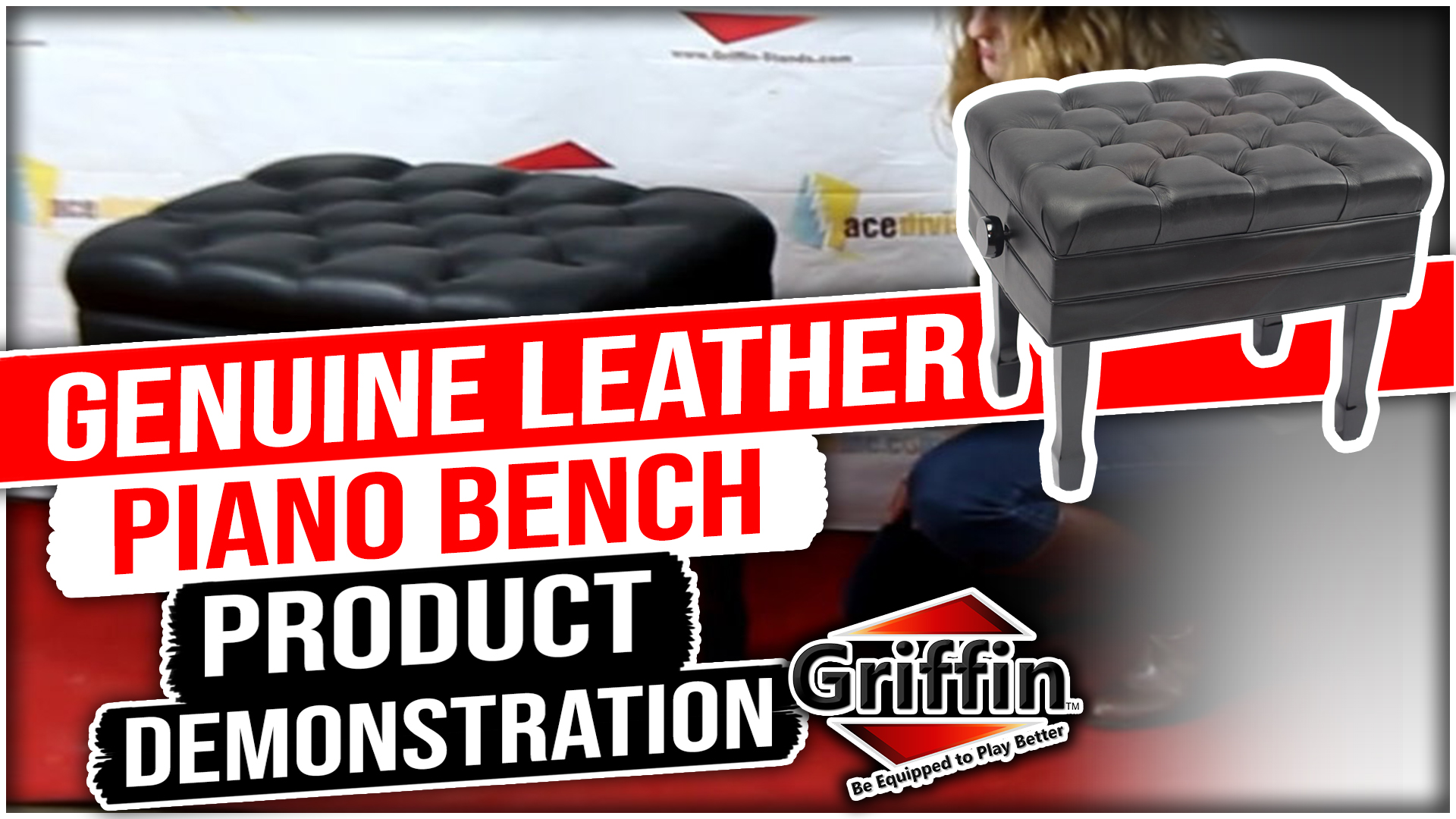 Amazon.com: Griffin Piano Bench (Genuine Leather Plus Series
