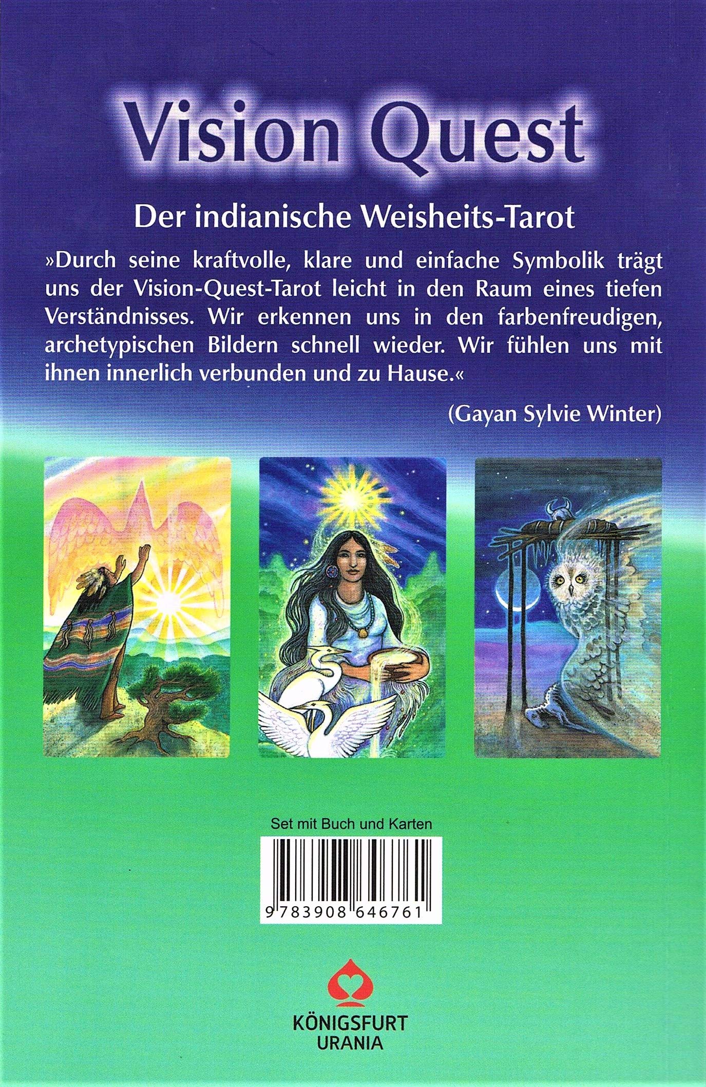 Vision Quest. Buch mit 78 Karten: Der indianische Weisheits-Tarot: Set mit Buch und Karten (Deutsch)