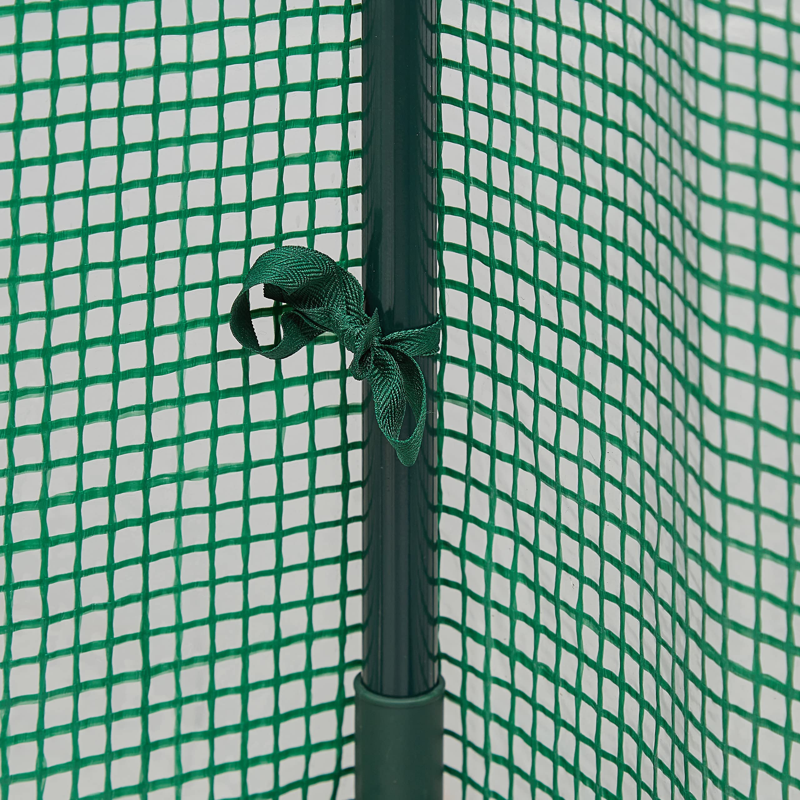 Relaxdays Serra per Pomodori, Giardino, Balcone, Telo Orto Trasparente, HLP 150x100x50 cm, Acciaio e PVC, Verde