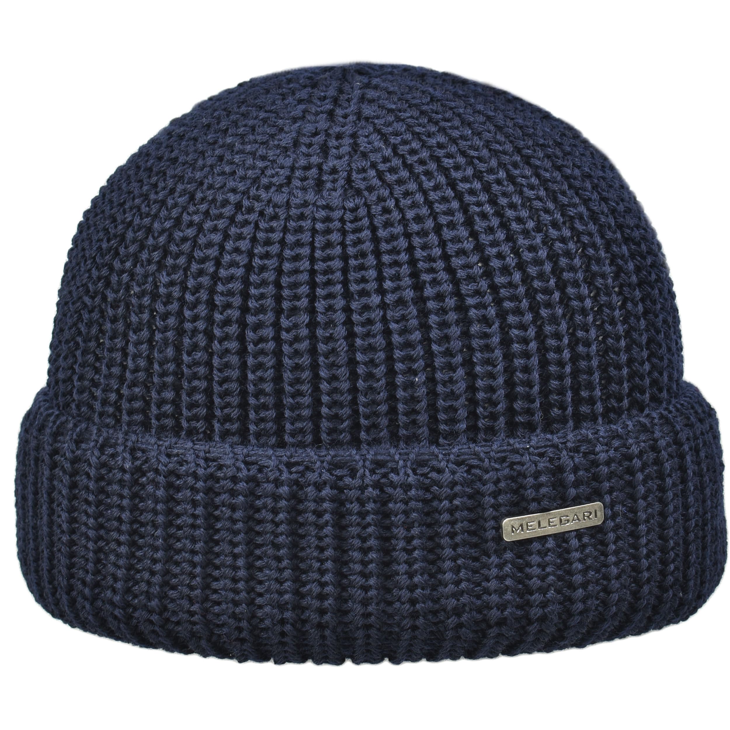 Melegari Berretto Cuffia Beanie Northdock a Doppio Spessore | Docker cap Pura Lana Merino Extrafine | Made in Italy