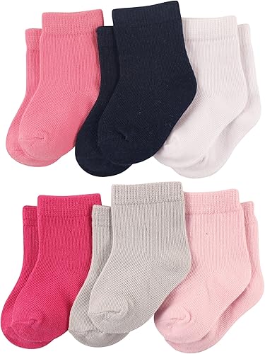 Luvable Friends Unisex Baby Newborn and Baby Socks Set