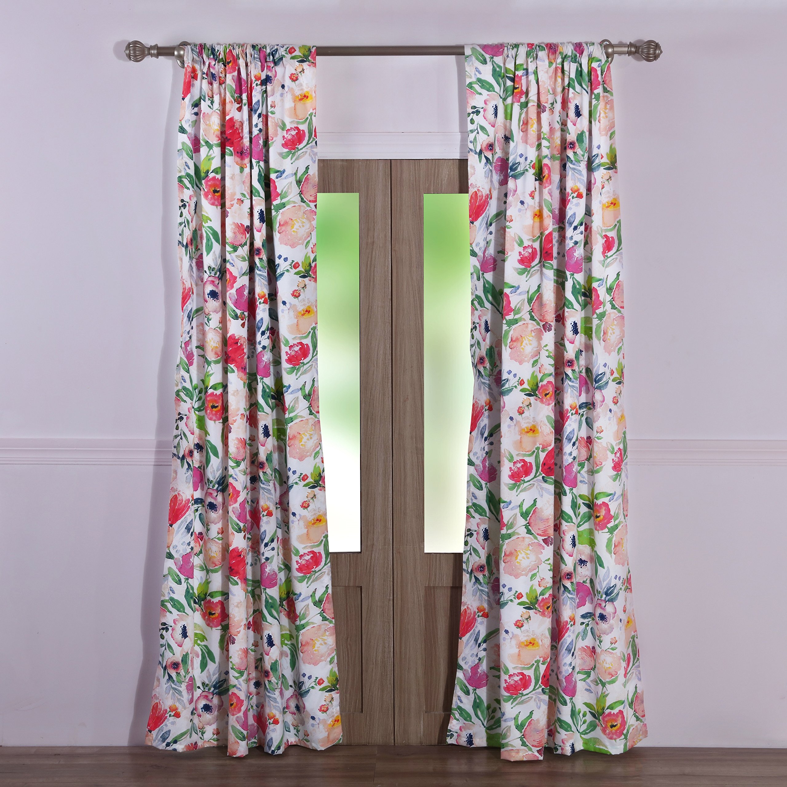 Pink And Green Curtains Curtains & Drapes