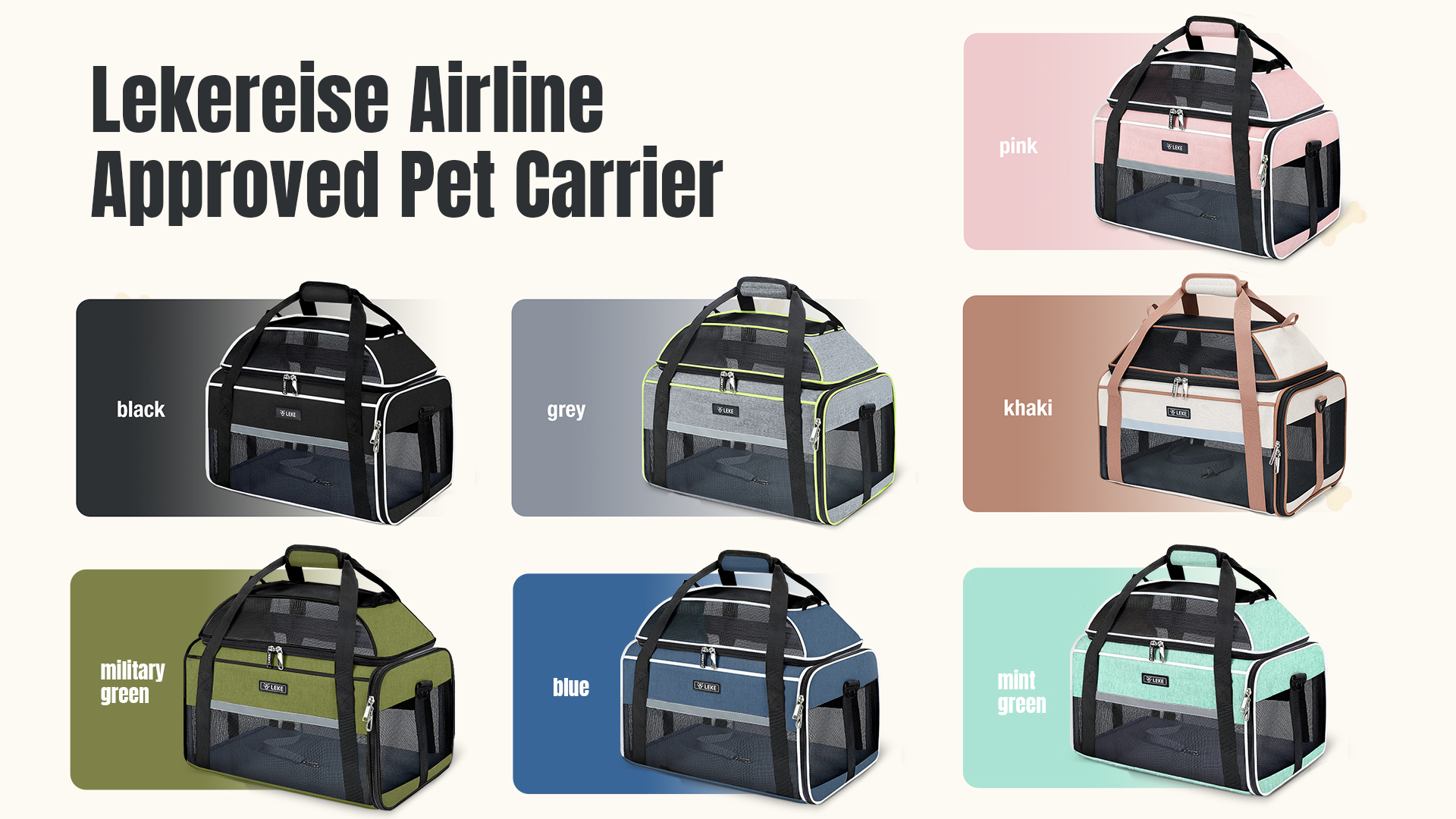 Amazon.com : Lekereise Top-Expandable Pet Carrier 17x11x9.5 Inch