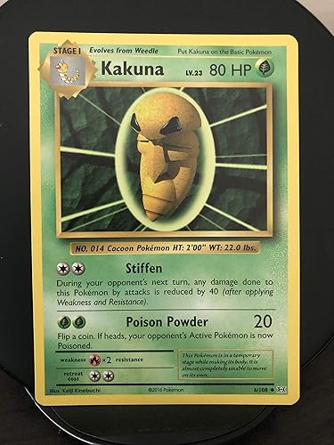 Pokemon - Kakuna (6108) - Evoluciones XY - Holo Inverso