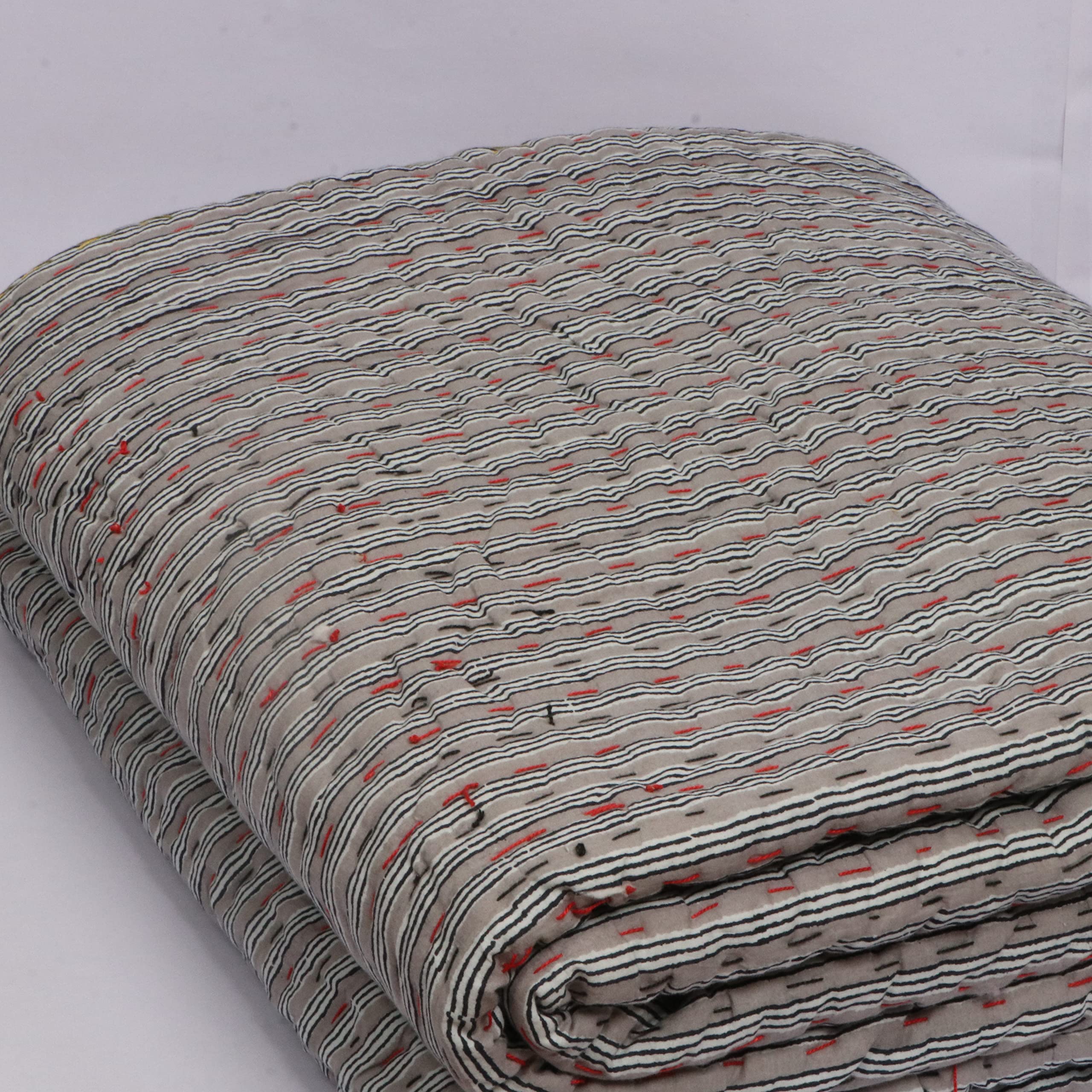 Couette coton kantha thermorégulatrice couvre-lit bohème