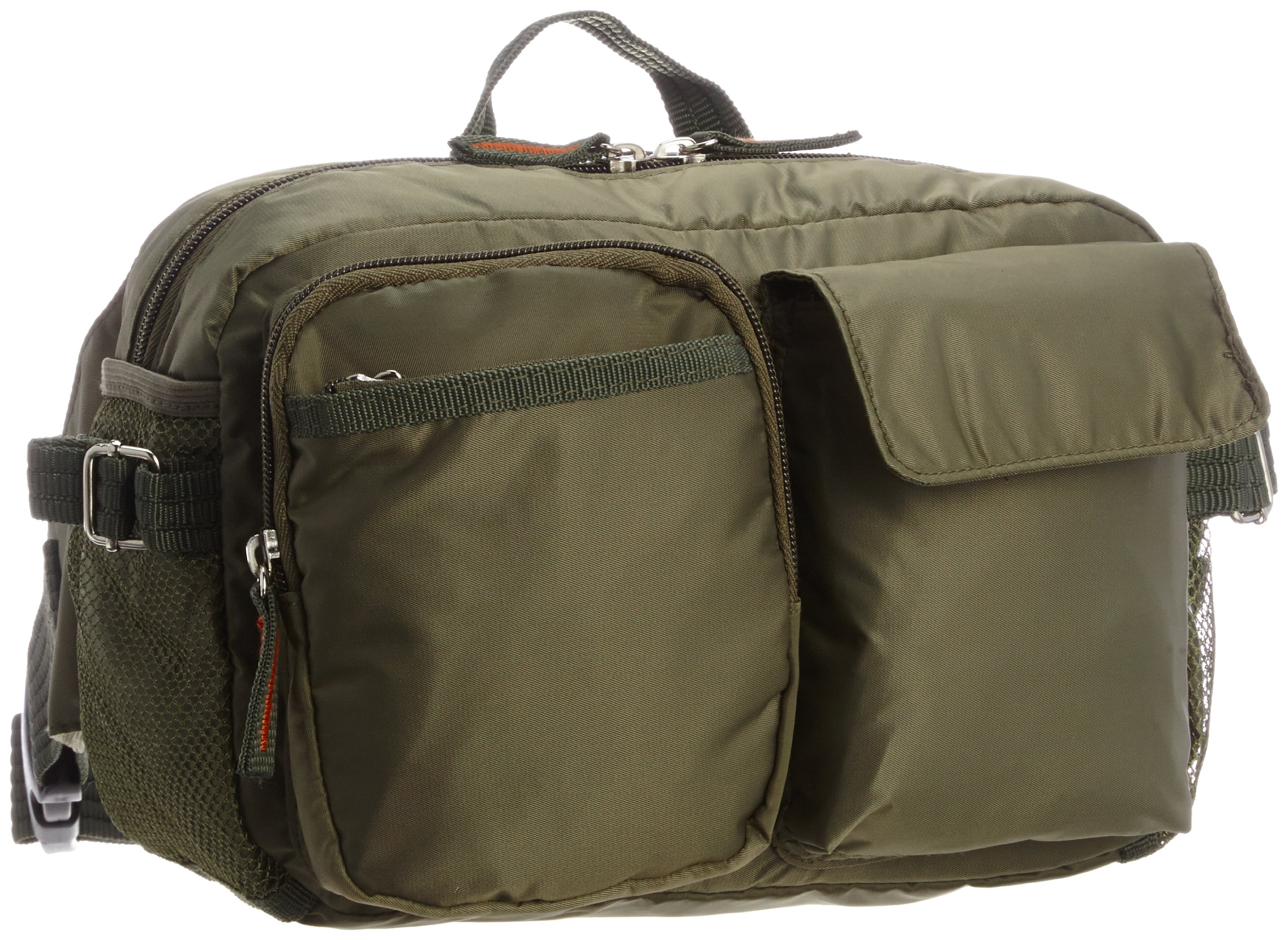 美品☆ORSETTO☆オルセット☆ボディバッグ☆ウエストポーチ☆カーキ 2025年