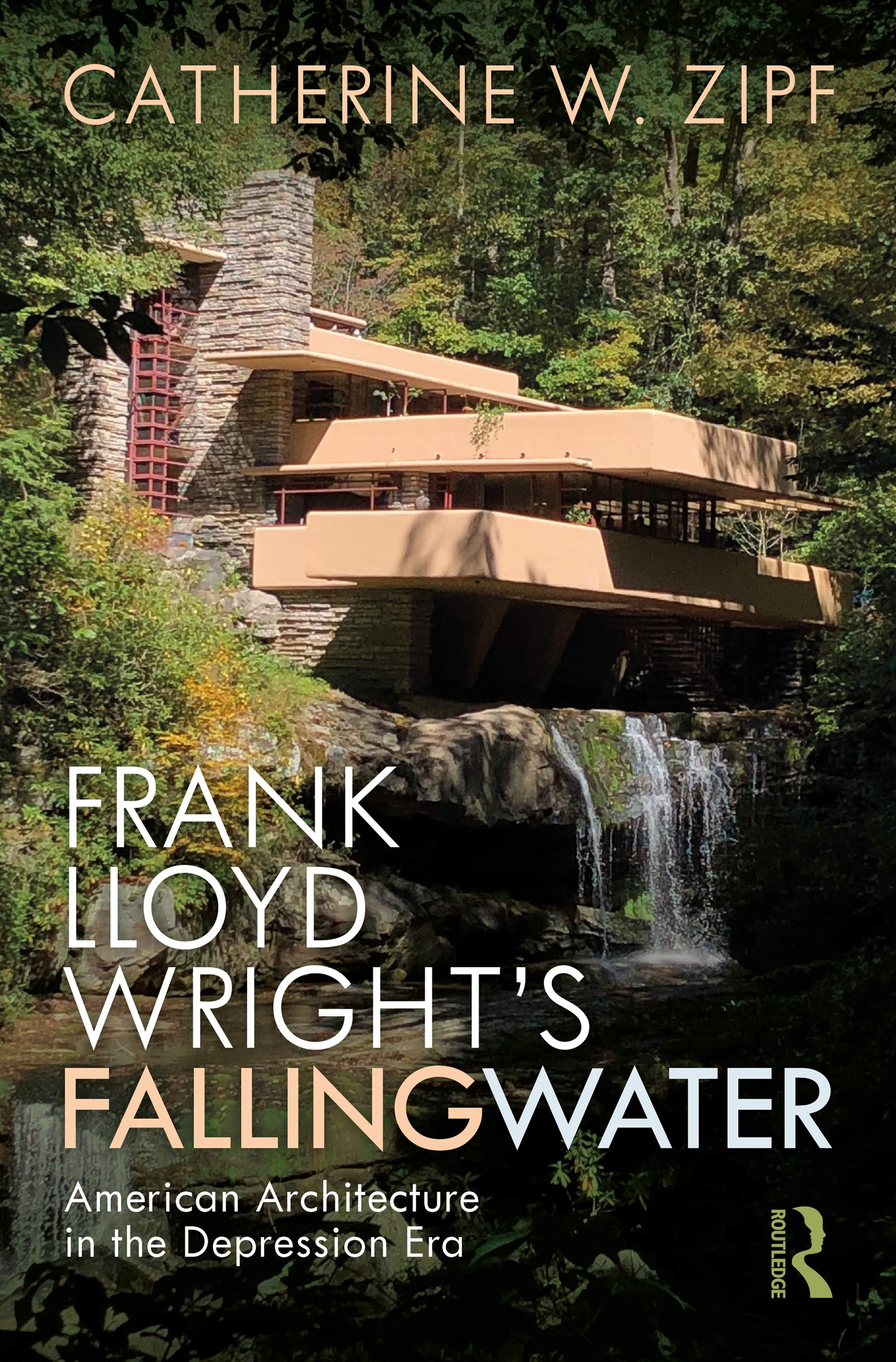 Fallingwater de Frank Lloyd Wright livre d'architecture américaine en anglais