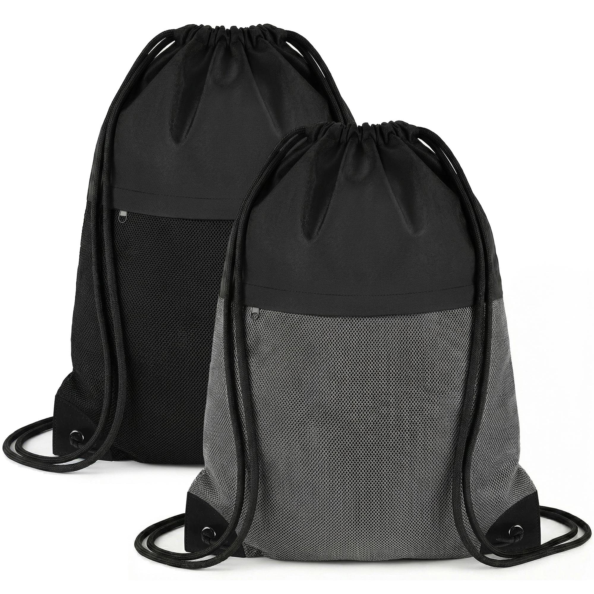 TILYMOL Drawstring Backpack for Sports - Small Gym Bag for Men &amp; Women 2Pcs
