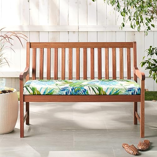 Miniatura 8 de Pillow Perfect Tropic - Cojín floral para sofá de interiorexterior con lazos, resistente a la intemperie y a la decoloración, 18 x 45 pulgadas,