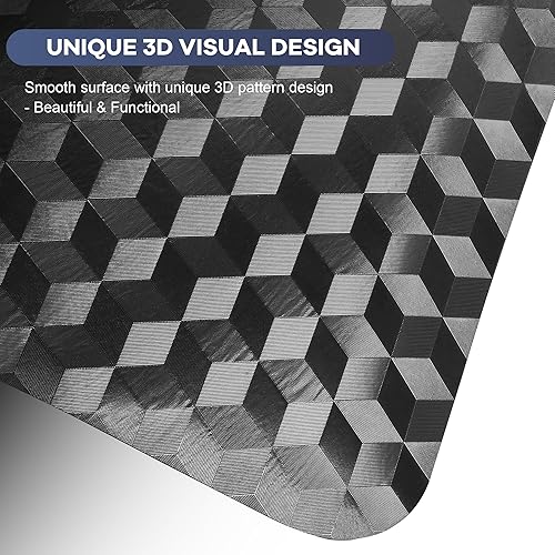 Miniatura 3 de BesWin Tapete para silla de oficina, 48 x 36 pulgadas, tapete para silla de escritorio de computadora para suelos de moqueta baja, protector de