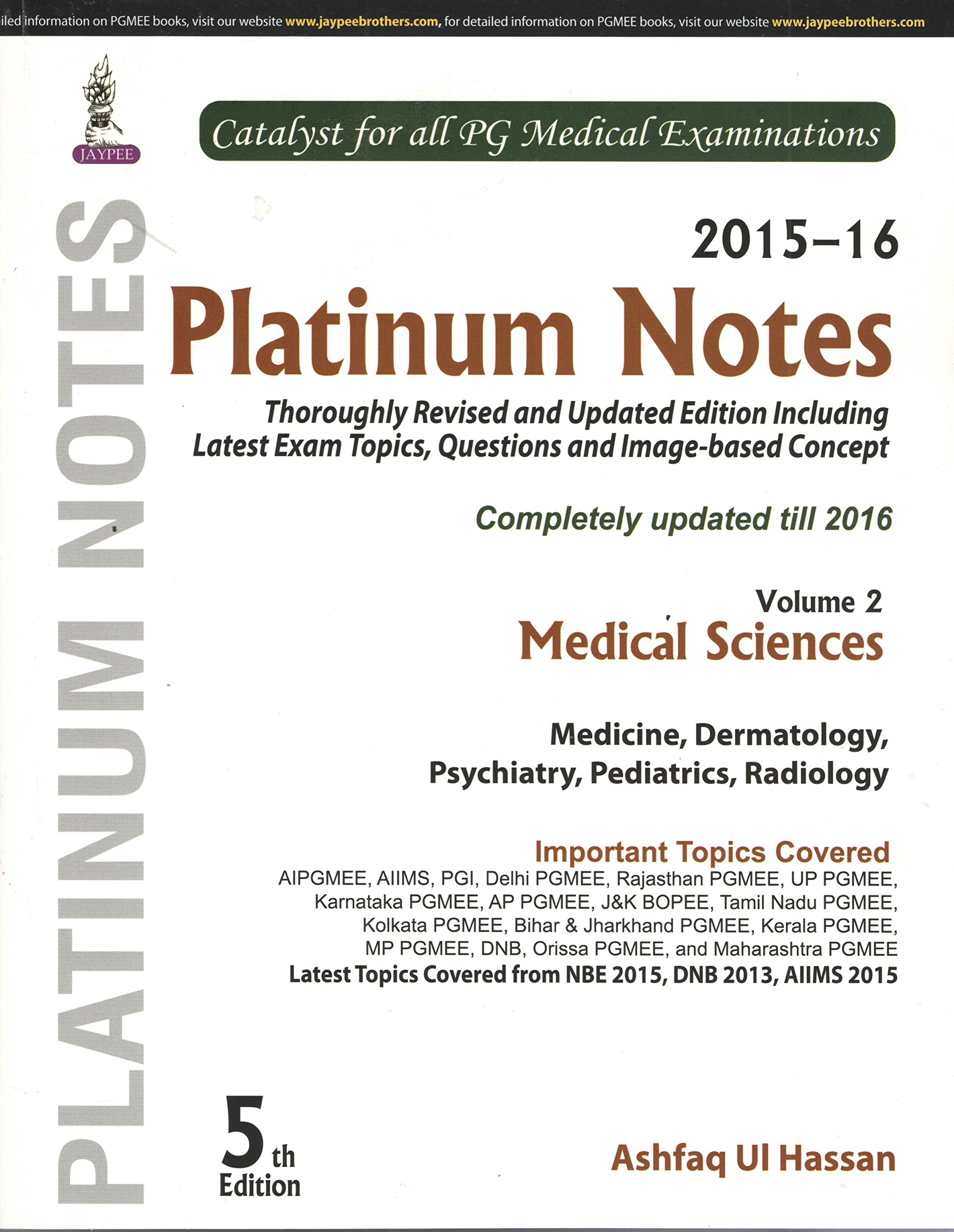2015-2016 Platinum Notes Volume 2 5th